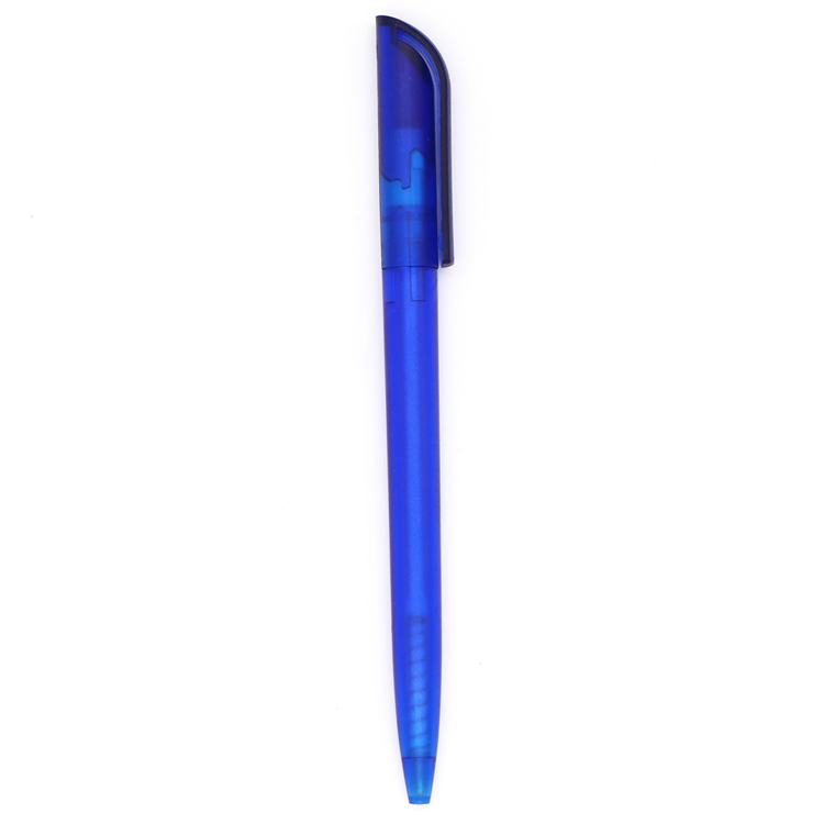 Cheap custom logo easy press plastic ballpoint pen supplier